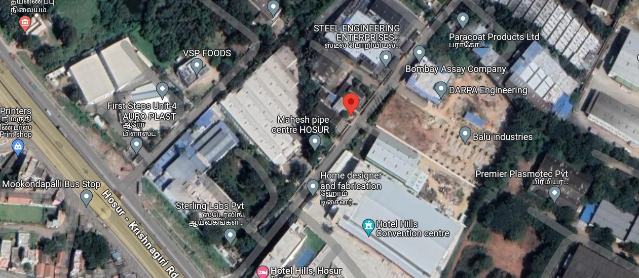 Location map showing Inspire facility address